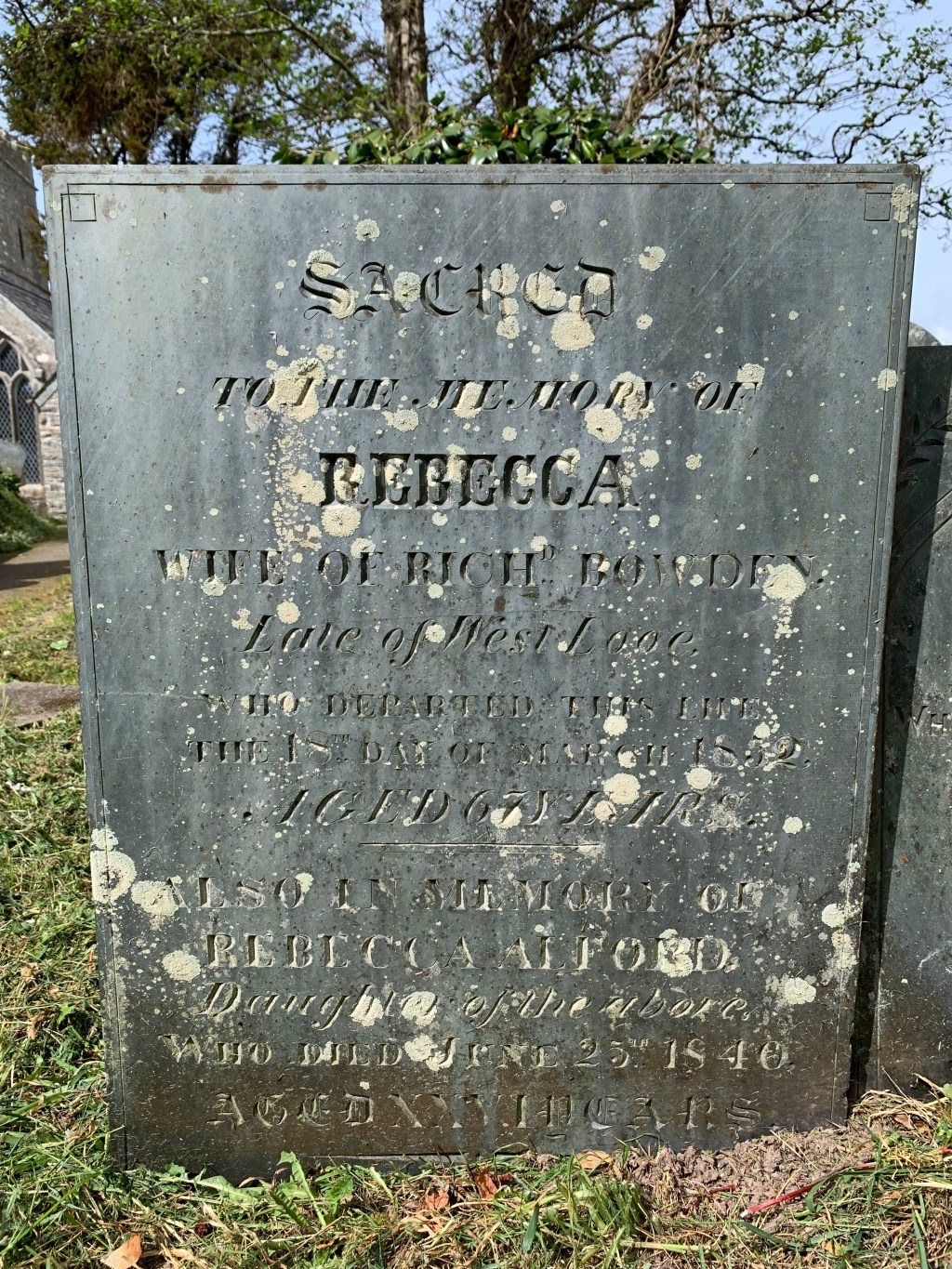 Rebecca Alford 1814-1840