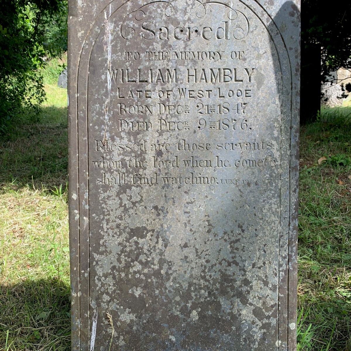 William Hambly 1848-1876