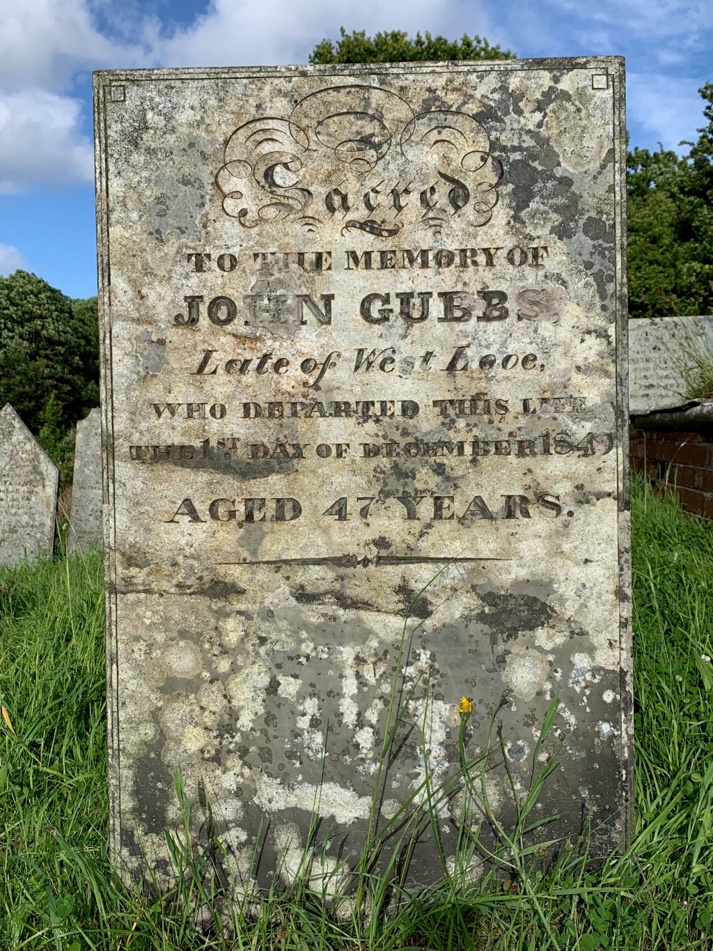 John Gubbs 1802-1849