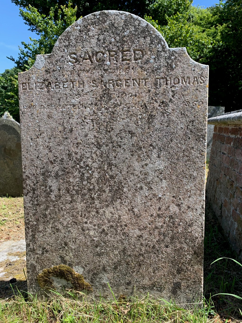 Elizabeth Sargent Thomas&nbsp;1807-1860