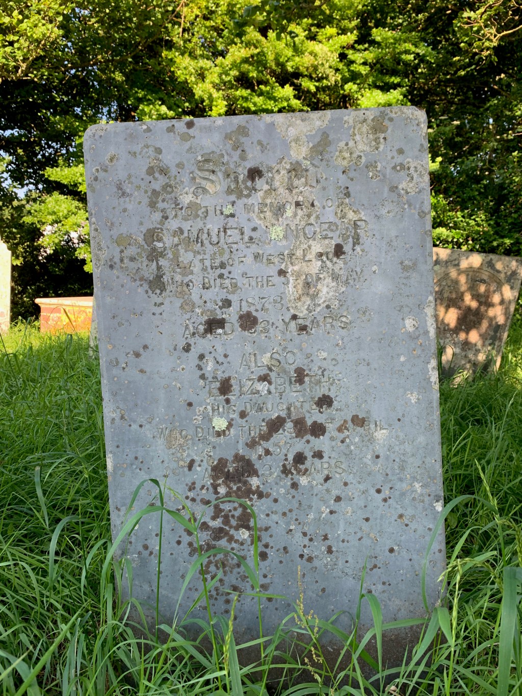 Elizabeth Angear 1854-1857