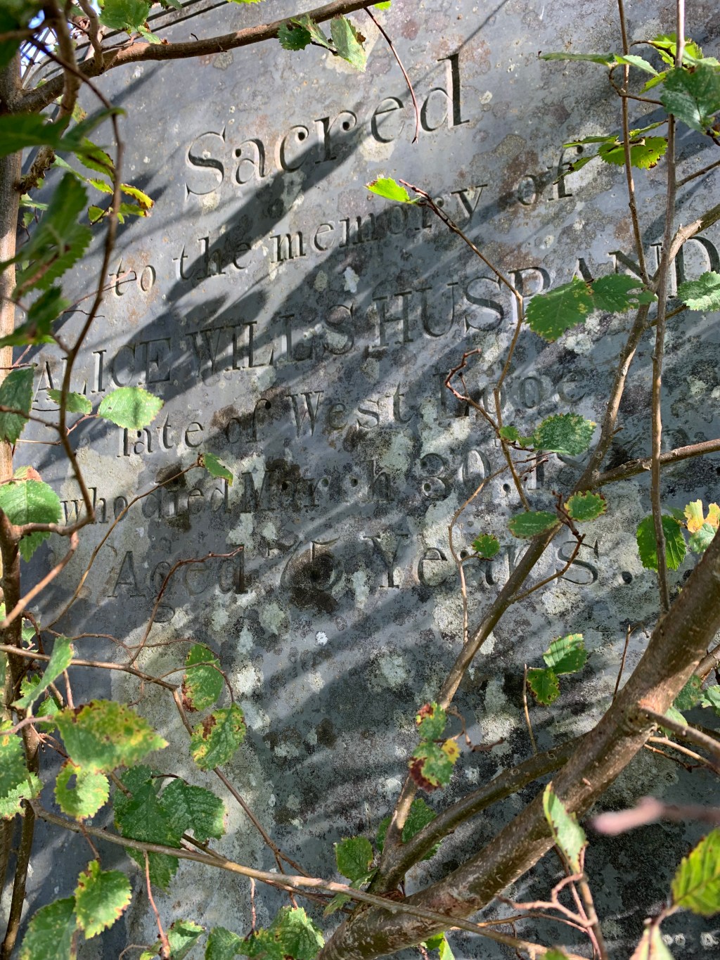 Alice Wills Husband&nbsp;1797-1872