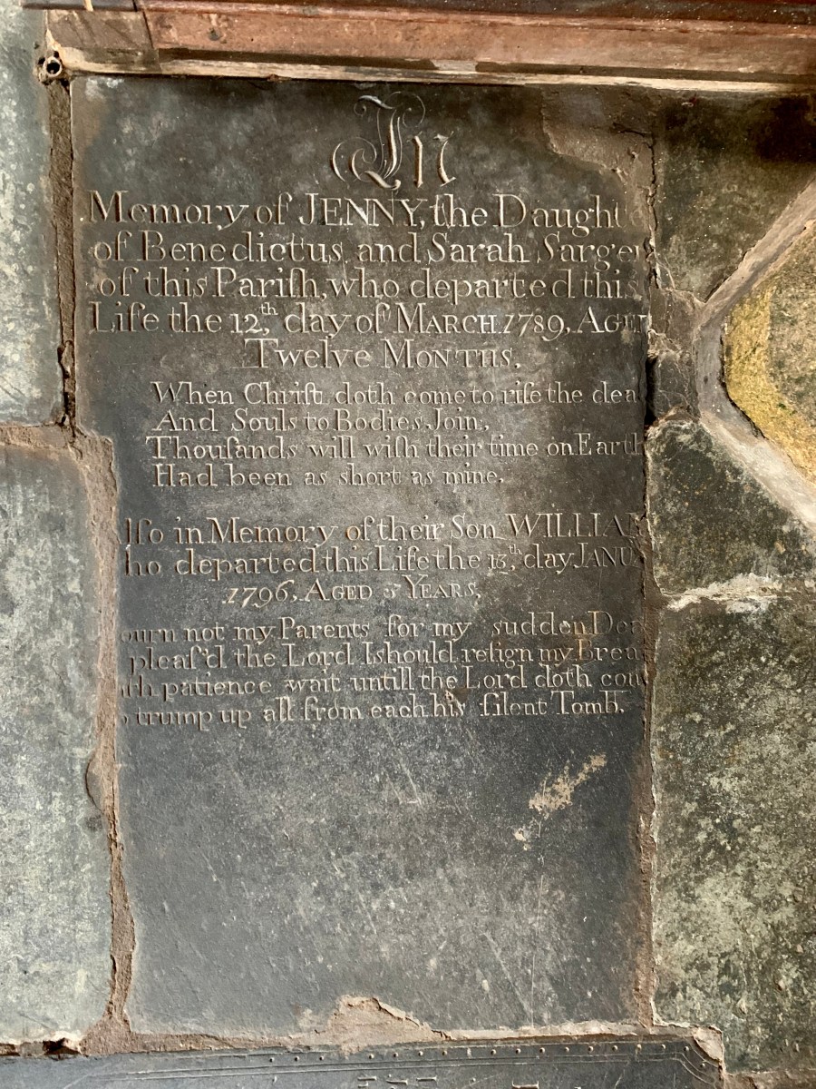 Jenny Sargent 1788-1789 & William Sargent&nbsp;1791-1796