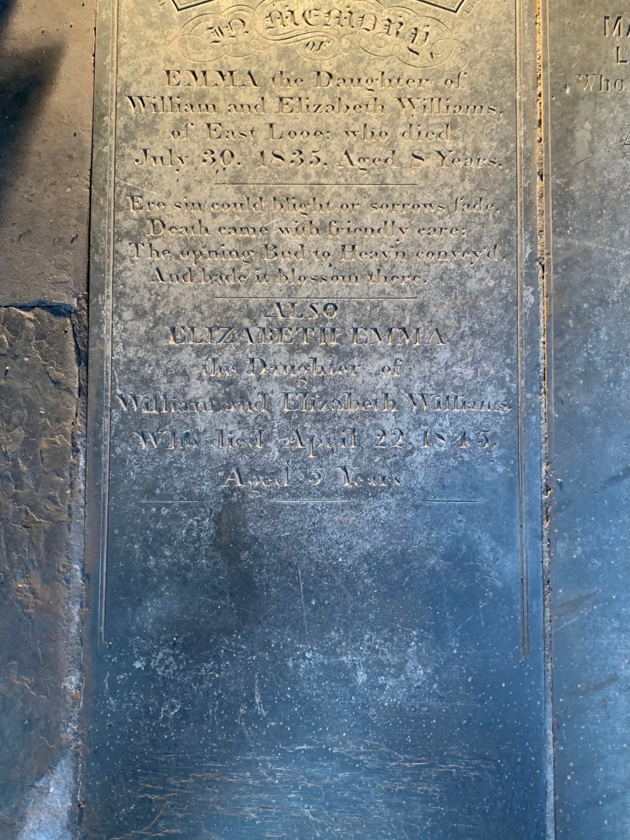 Emma Williams 1827-1835 & Elizabeth Emma Williams&nbsp;1840-1845