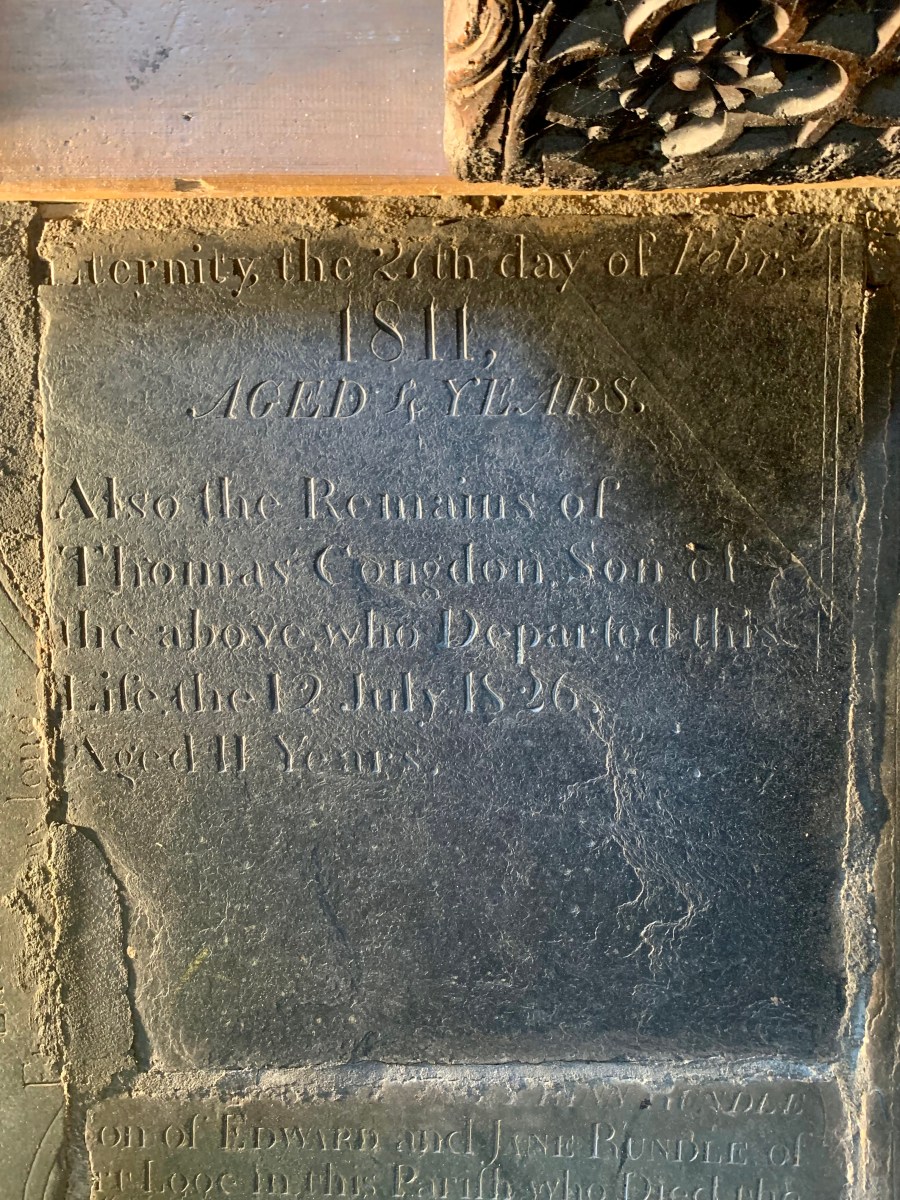 [John] Congdon 1807-1811 & Thomas Congdon&nbsp;1815-1826