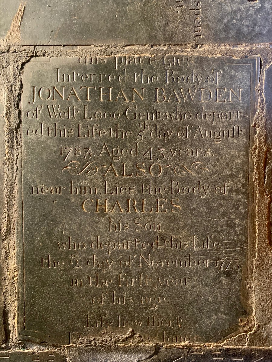 Jonathan Bawden 1740-1783 & Charles Bawden&nbsp;1772-1773